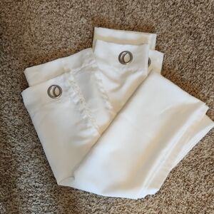 Elegant White Grommet Curtains